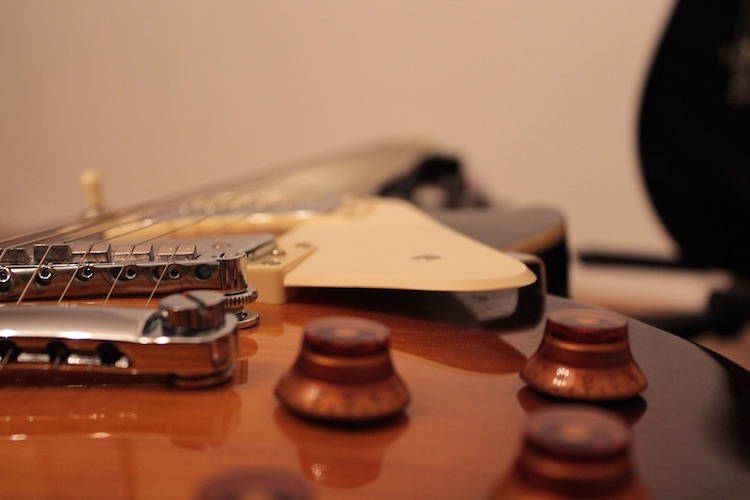 Close Up of Guitar Body